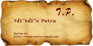 Tőkés Petra névjegykártya